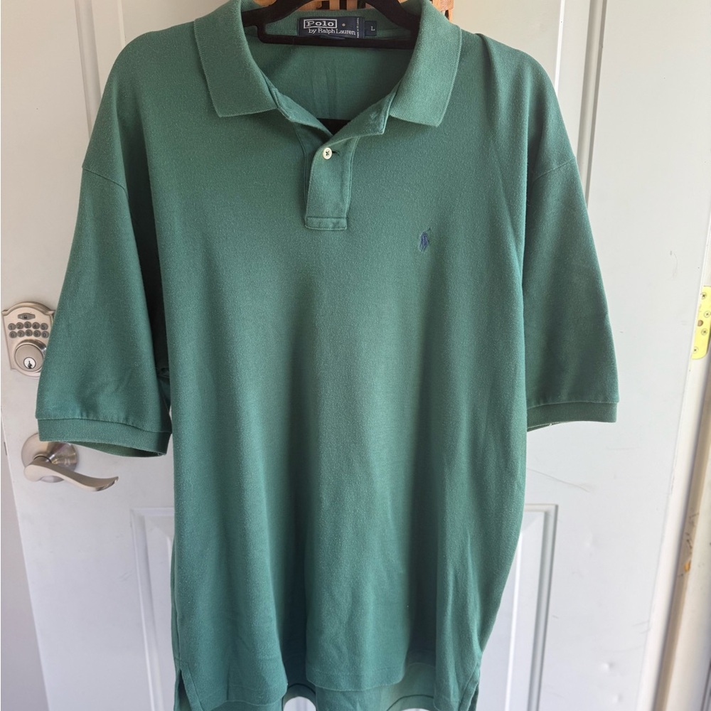 Ralph Lauren Green Polo Shirt Classic Sporty Design